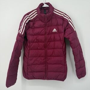 Adidas Women Lifestyle Essentials Down Jacket‎ GH4597 Berry Red Size Small